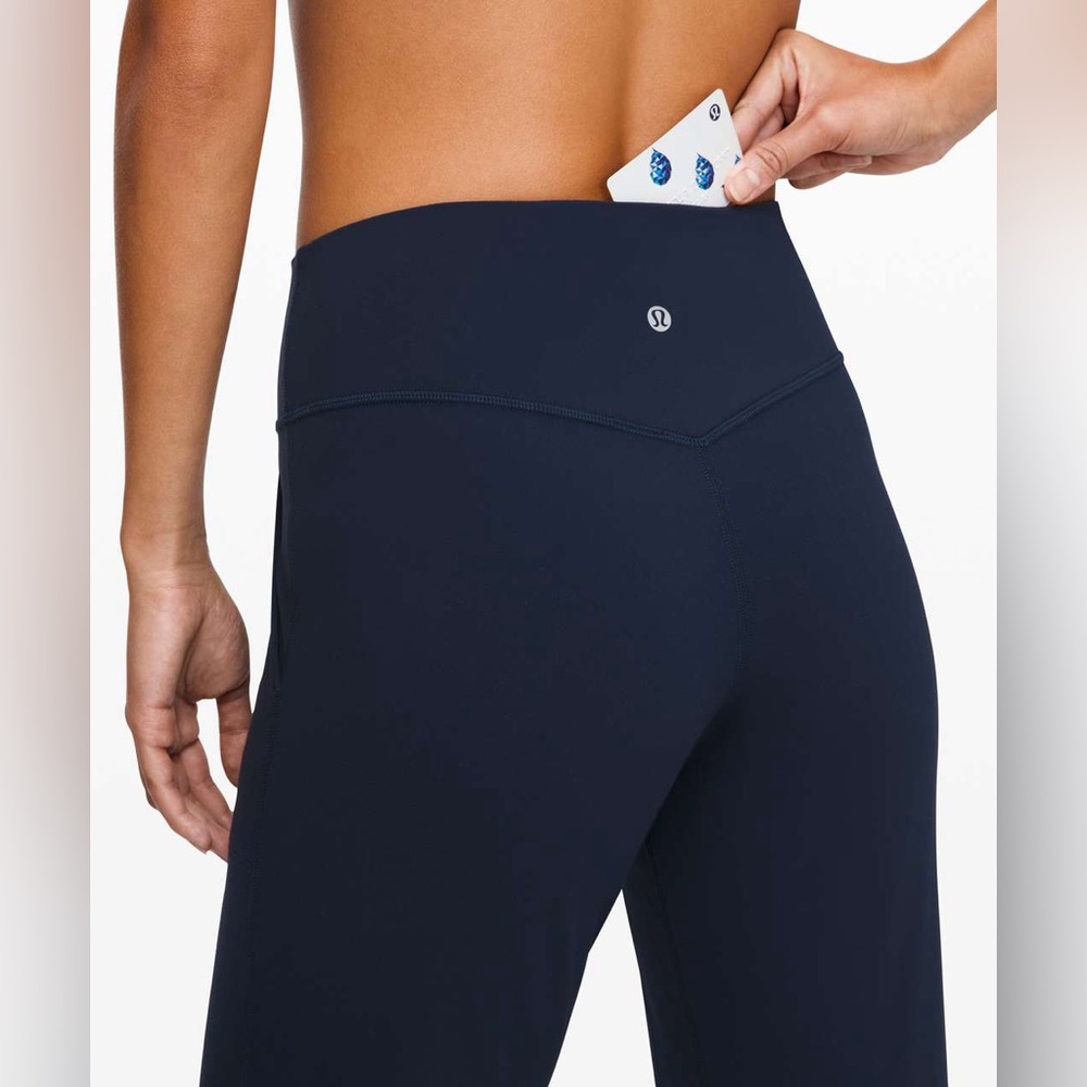 Lululemon Align Jogger 28" True Navy Pants Tights Leggings Blue 6 Ankle - Picture 2 of 7